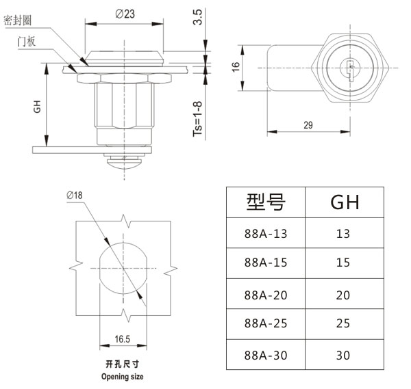 開關柜門鎖
