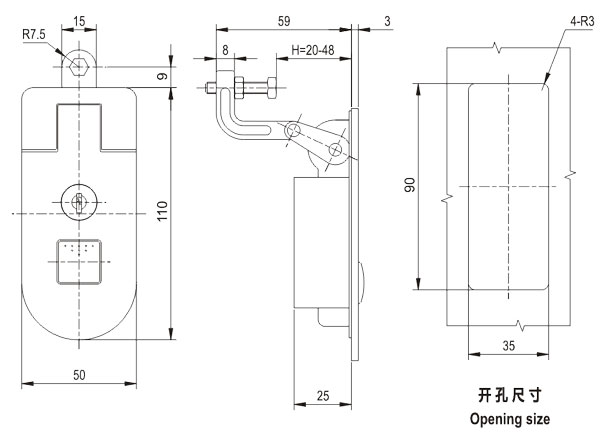 開關柜門鎖